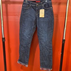 LL bean flannel lined jeans